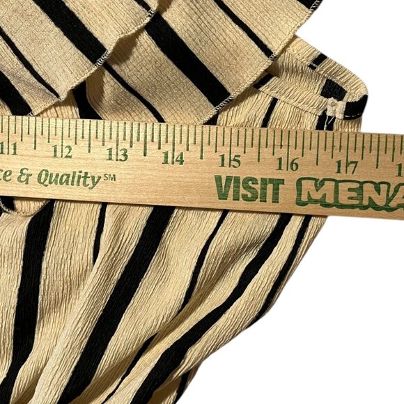 Anthropologie MAEVE Womens M Rita Ruffled One-Shoulder Top Striped Preppy Summer - Picture 7 of 7